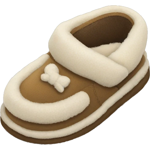 Create a pair of slippers with the brand UGG on it emoji