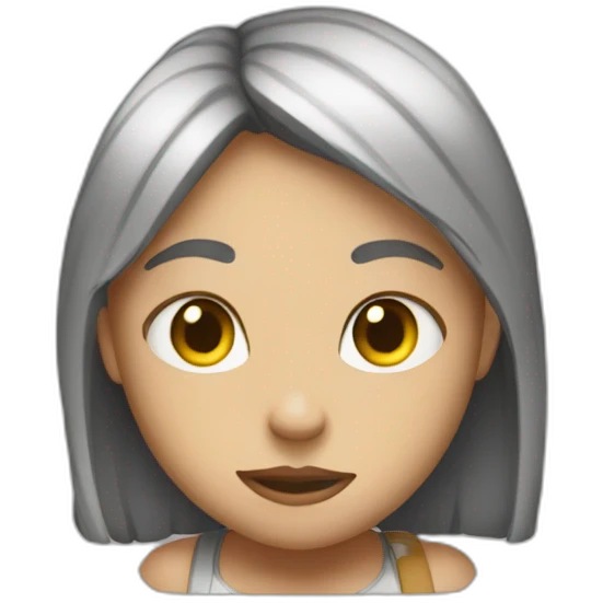 girl with a text that says Gaspo I hate you emoji