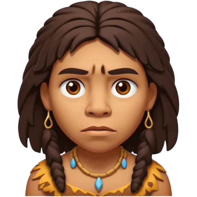 slack jawed female neanderthal emoji