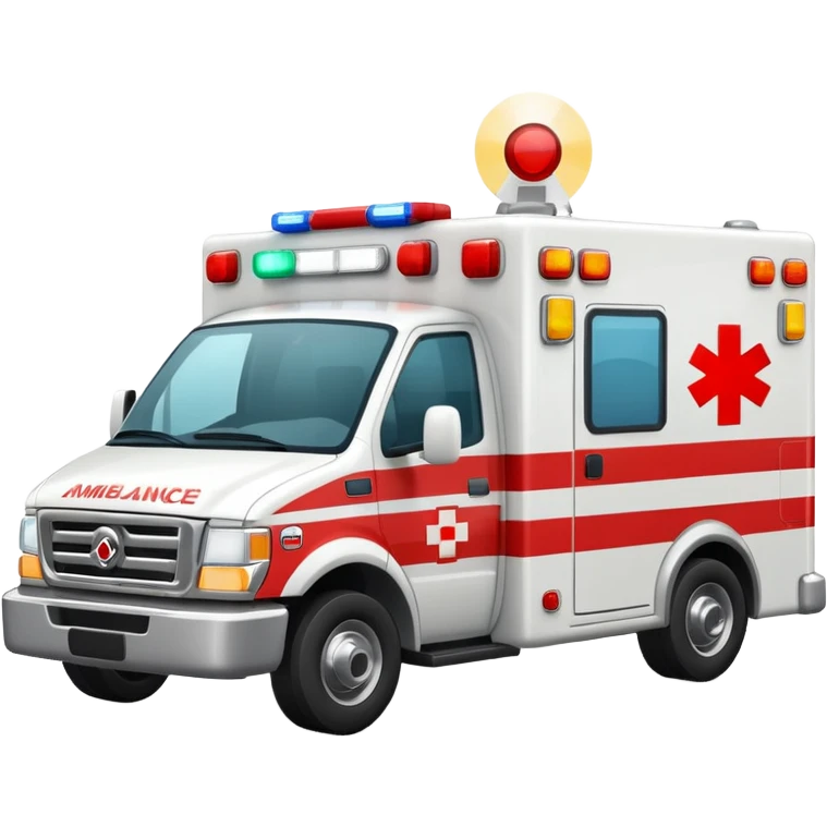 carro de emergencia  emoji