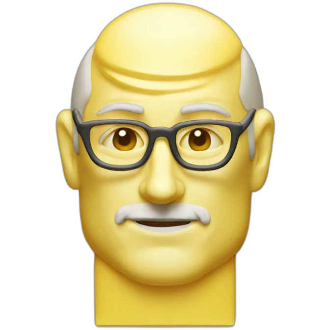 Steve Jobs made of Butter emoji