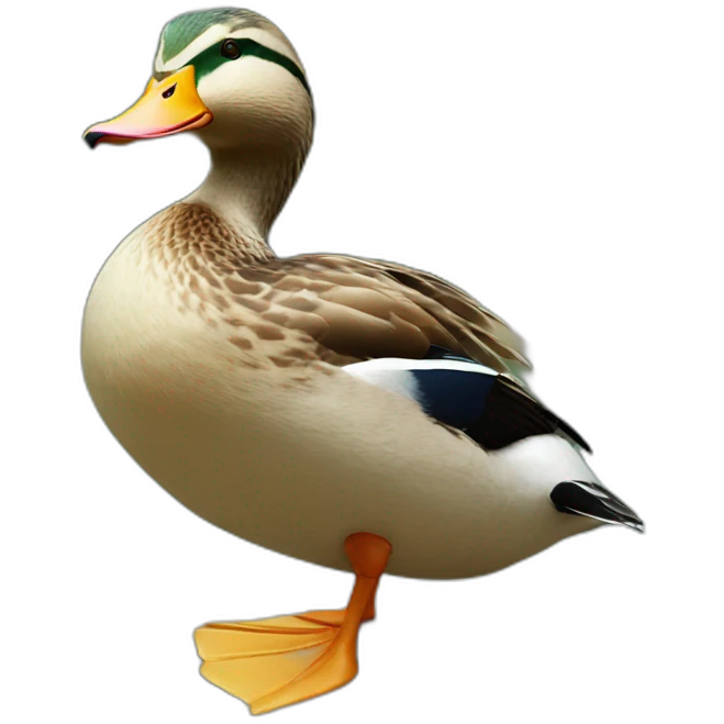 Duck pointing at me  emoji