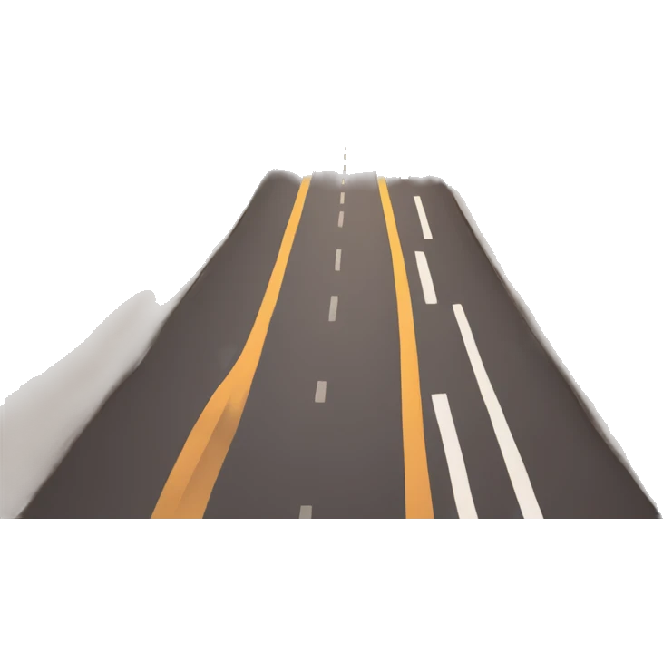 a road going into the sunset emoji
