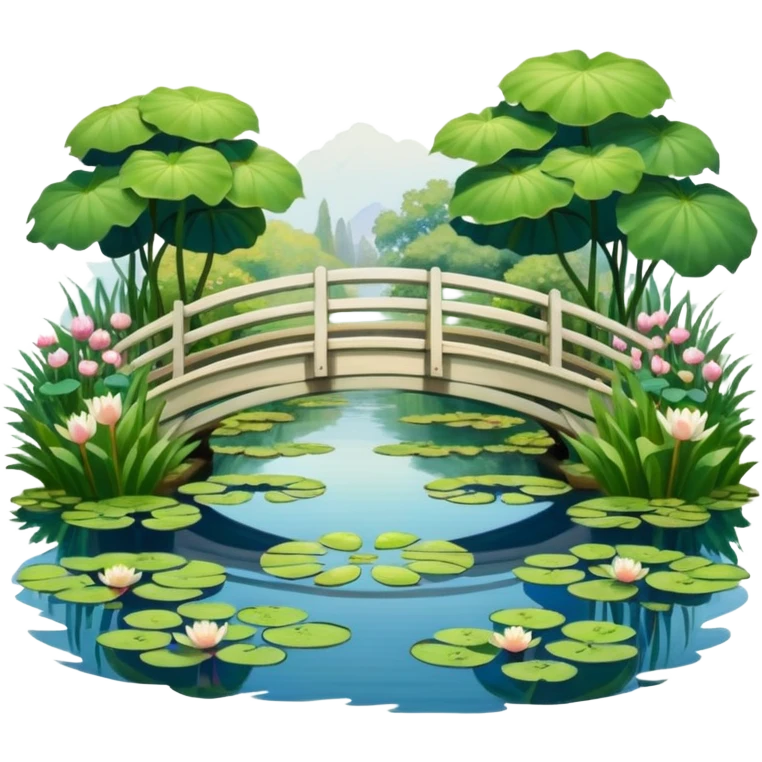 Bridge In Monet's Garden, By Claude Monet emoji