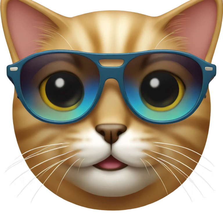 Cat with sunglasses emoji
