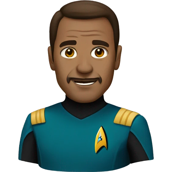 Star Trek captain emoji