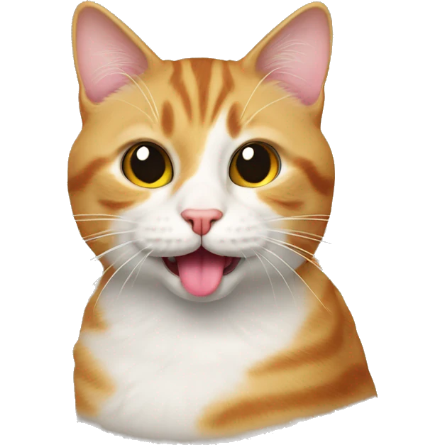 cat with its tongue out emoji