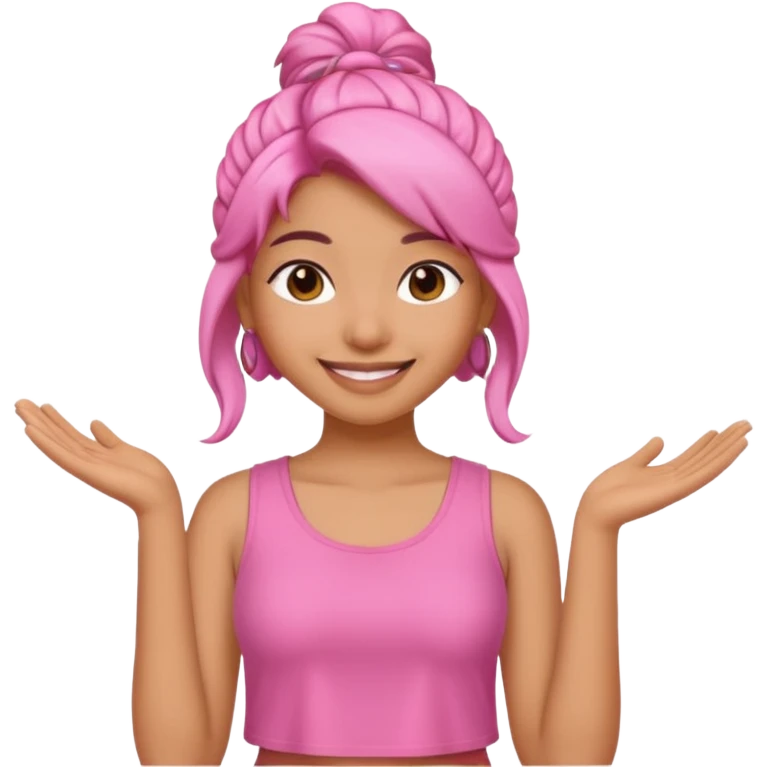 an ios genmoji for a cute indian bratz girl emoji