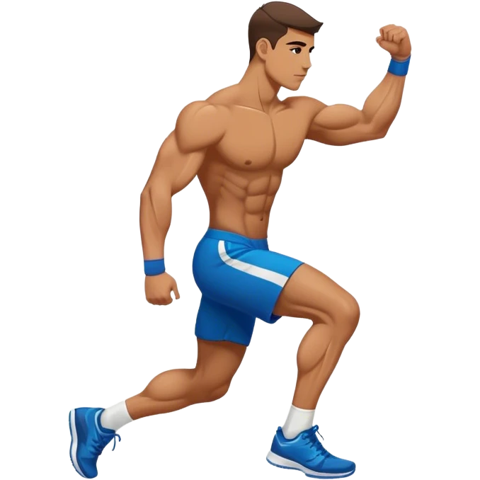 man Plyometric-step-up side-view emoji