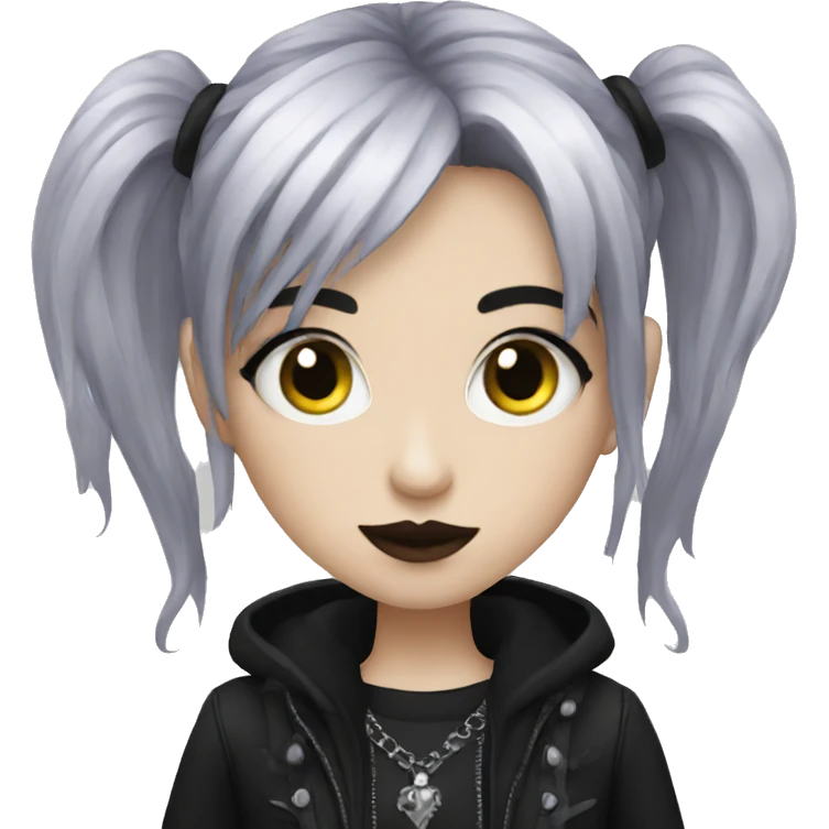 Goth girl emoji