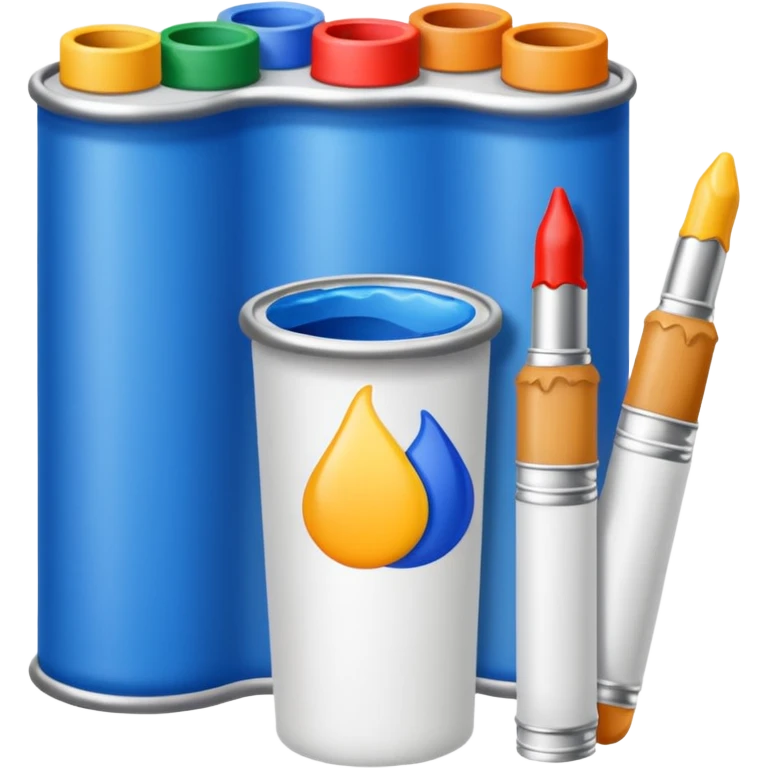 artist paint tubes emoji