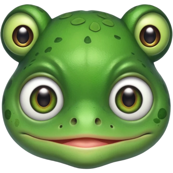 egy fogyatékos békafej ami cuki emoji