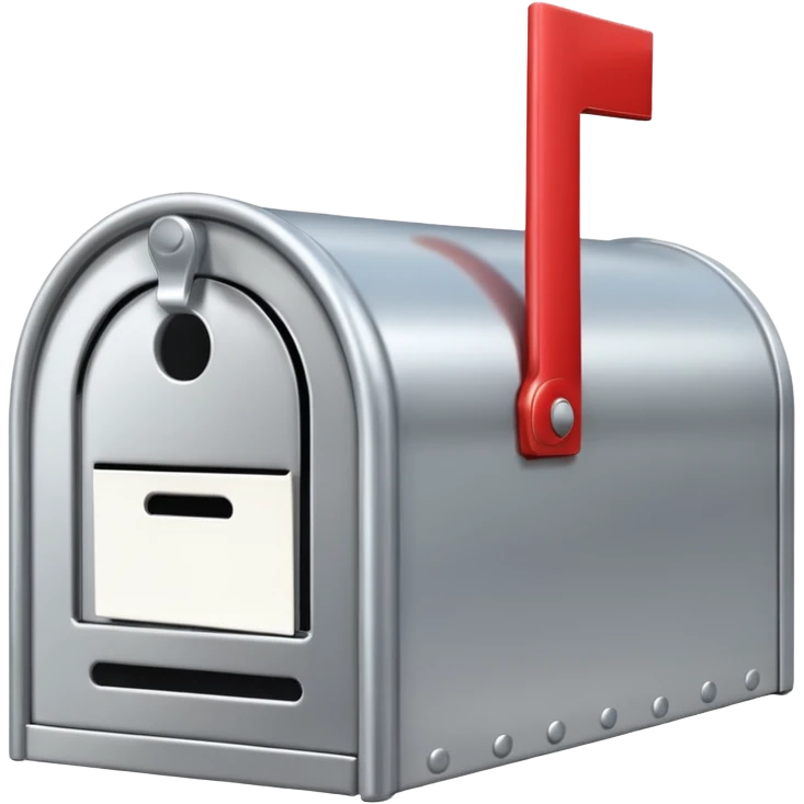 silver mailbox front emoji
