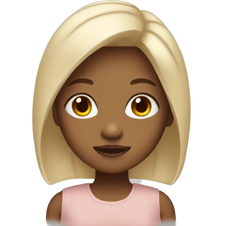 girl with beige hair emoji
