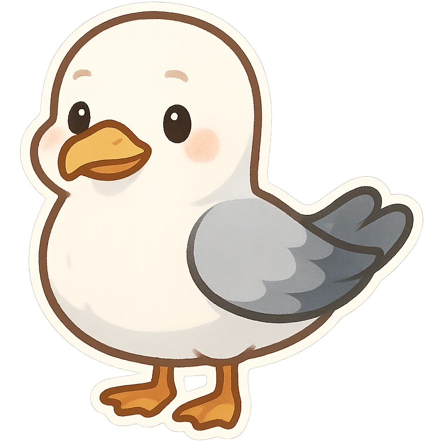 一只海鸥 emoji