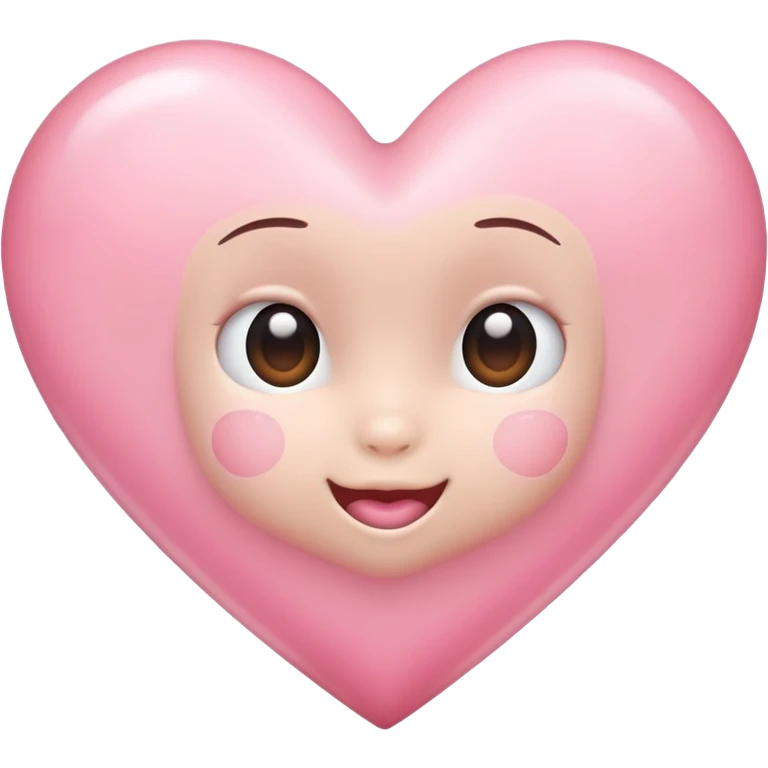Baby pink heart emoji