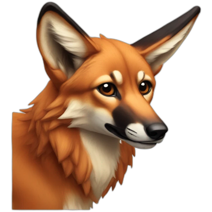 Maned wolf  emoji