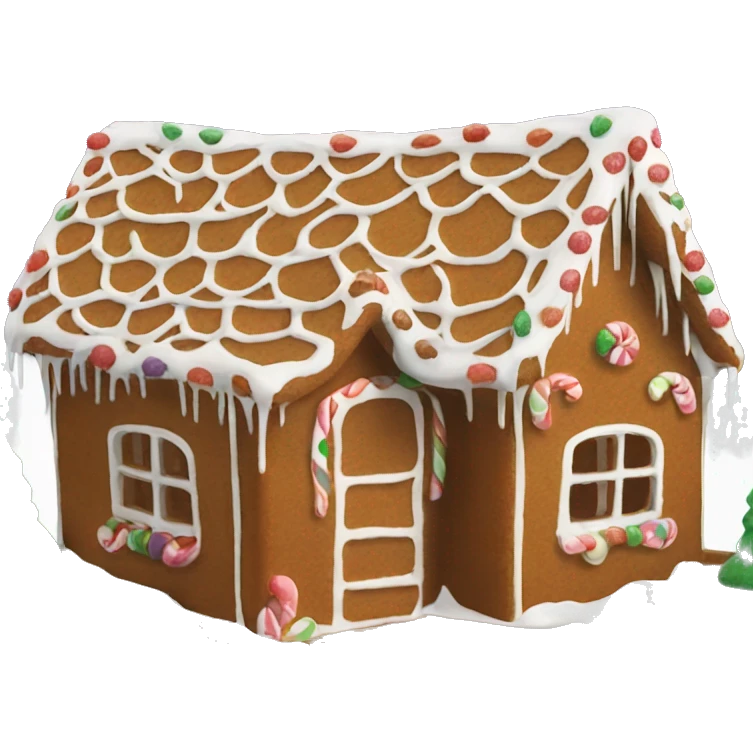 gingerbread house emoji