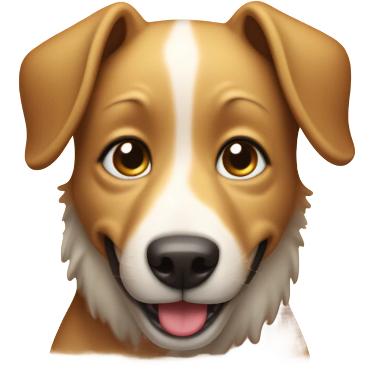 Dog on a beach  emoji