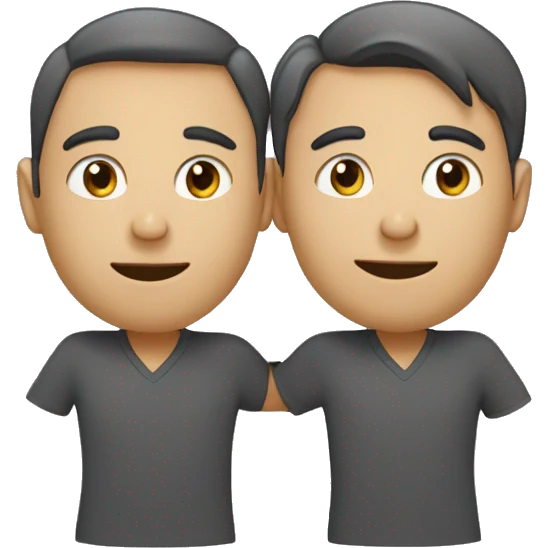 Deux âme sœur qui s'embrassent emoji
