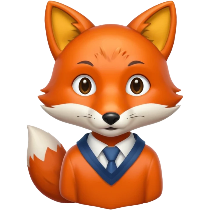 student fox emoji