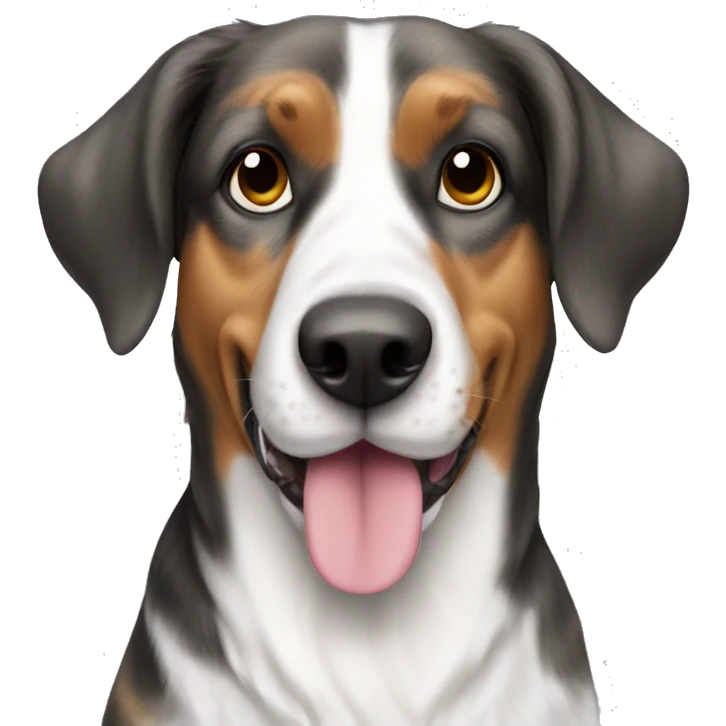 Beagle dog Australian Shepard brindle coloring  emoji