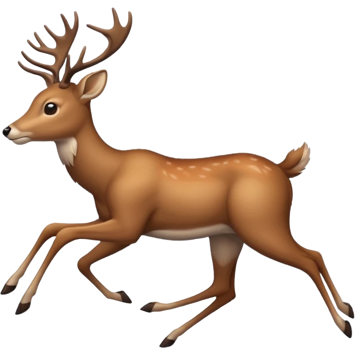 deer running emoji