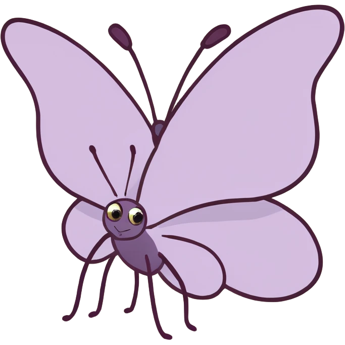 lilac butterfly emoji