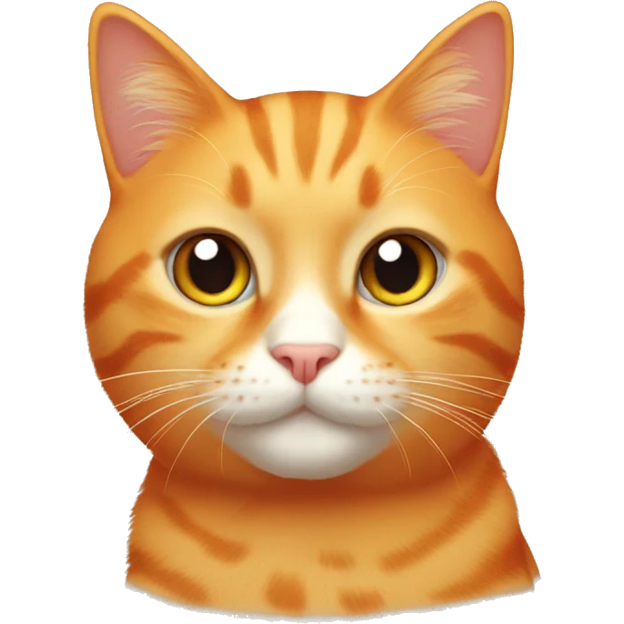 orange cat cute emoji
