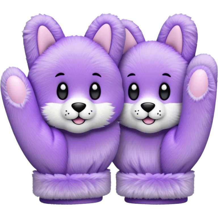 Pastel purple fursuit gloves emoji