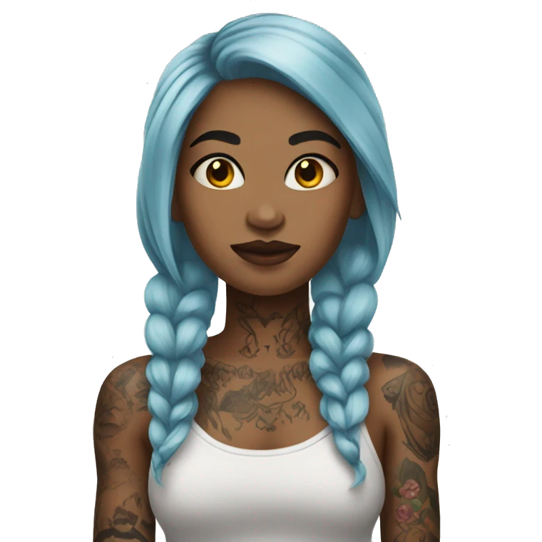 girl with tattoos emoji