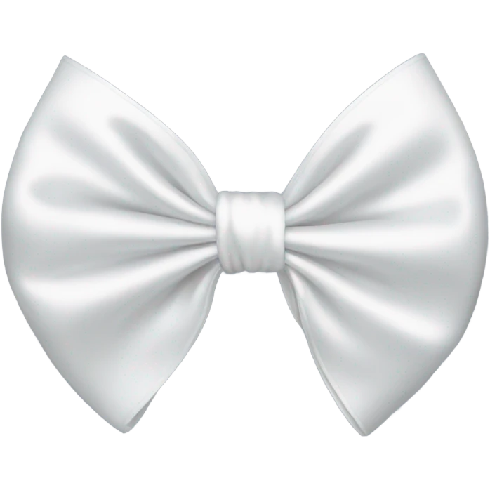 white satin bow emoji