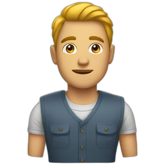 Mid man mid machine emoji
