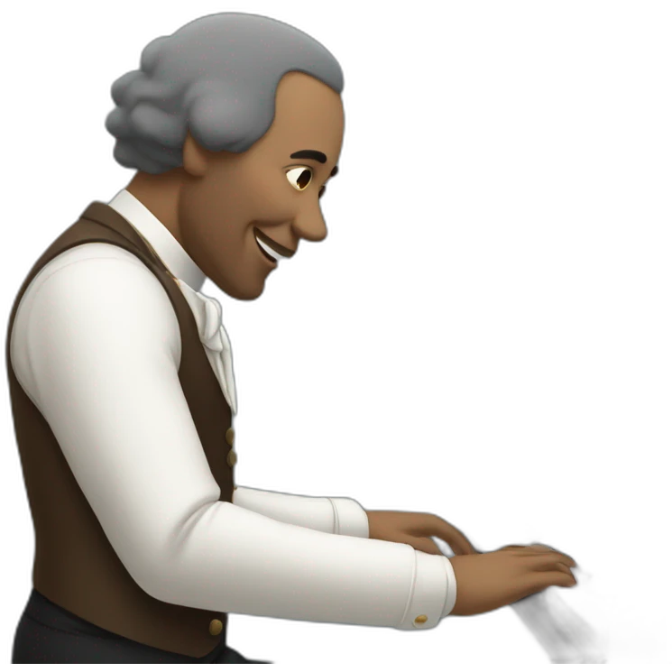 Monsieur fraize playing piano emoji