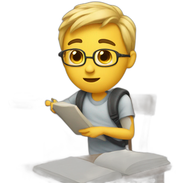 too much homework emoji