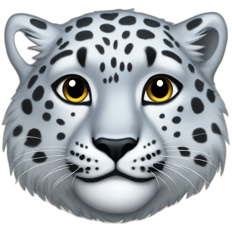 snow leopard head emoji