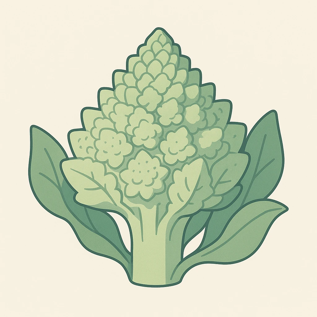 chou romanesco, style 4 emoji