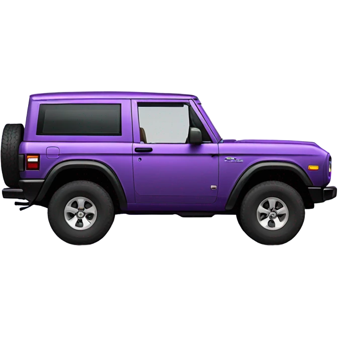 4 door purple 2023 Ford Bronco  emoji