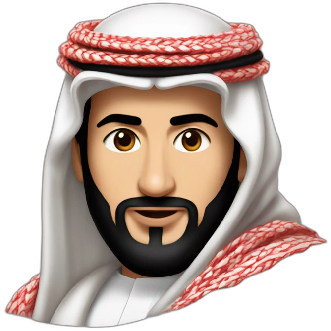 Mohammed bin Salman Red shemagh emoji