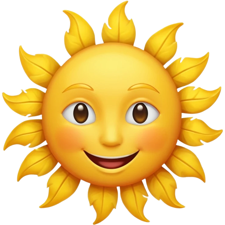 smiling sun emoji emoji