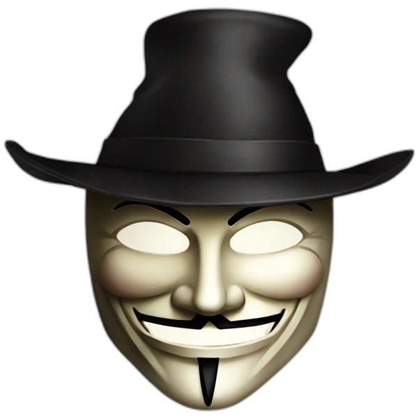 guy fawkes mask emoji