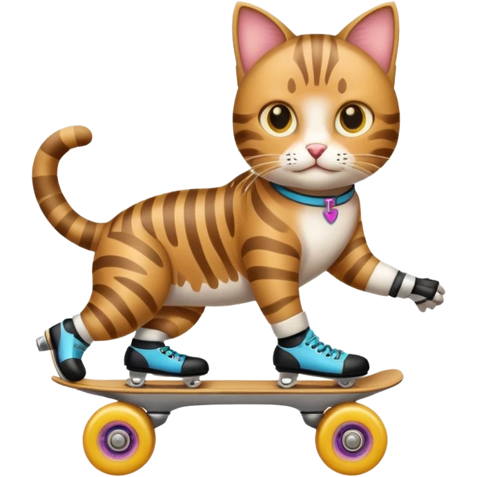 roller skater cat emoji