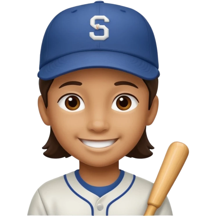 child with baseball hat emoji