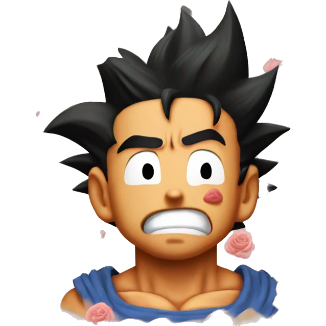 Goku rose crying emoji