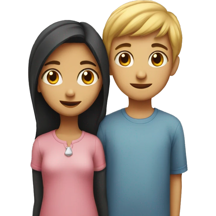 girl and boy face to face emoji