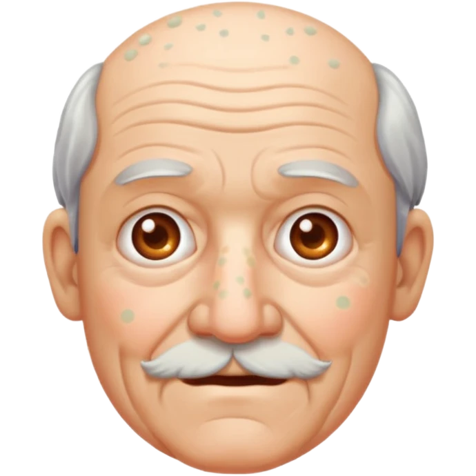 Make me a grampa with pimples emoji