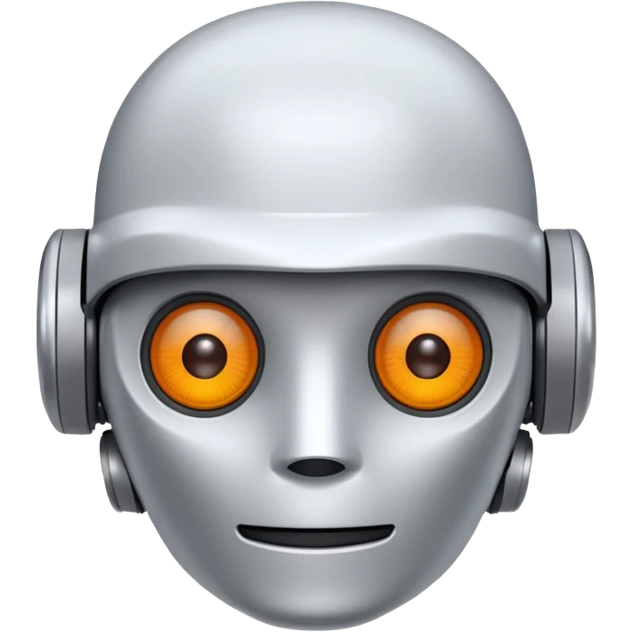 white ai old robot cute pepper emoji