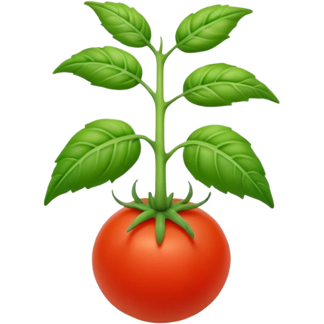 tiny young realistic tomato seedling emoji
