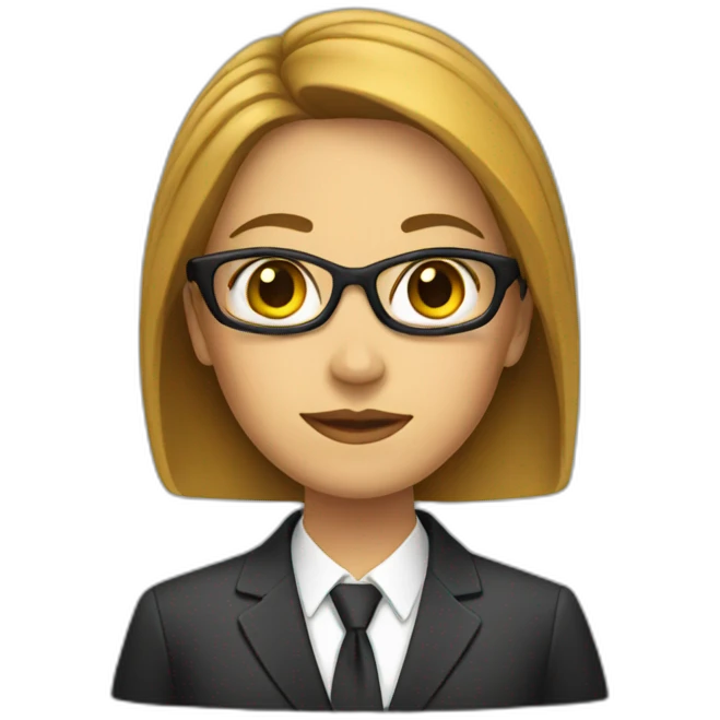women in suit emoji
