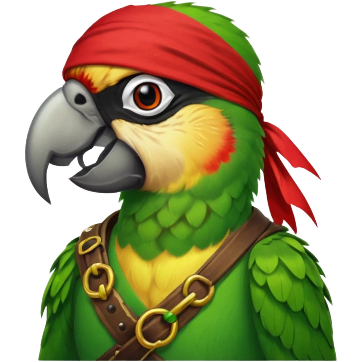 pirate and parrot emoji